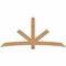 Ekena Millwork Alberta Smooth Timber Gable Bracket, Western Red Cedar, 96"W x 44"H x 1 1/2"D x 5 1/2"F, 11/12 Pitch GBW096X44X0206ALB00SWR - alternate 1